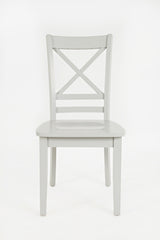 Simplicity Dove X Back Chair (Set of 2) - Ornate Home