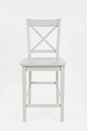 Simplicity Dove X Back Stool (Set of 2) - Ornate Home