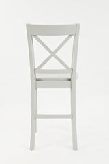 Simplicity Dove X Back Stool (Set of 2) - Ornate Home