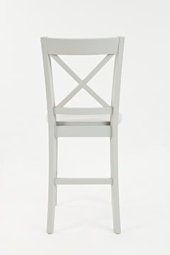 Simplicity Dove X Back Stool (Set of 2) - Ornate Home