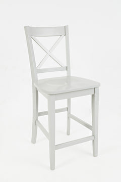 Simplicity Dove X Back Stool (Set of 2) - Ornate Home