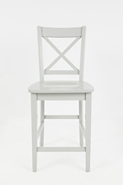 Simplicity Dove X Back Stool (Set of 2) - Ornate Home