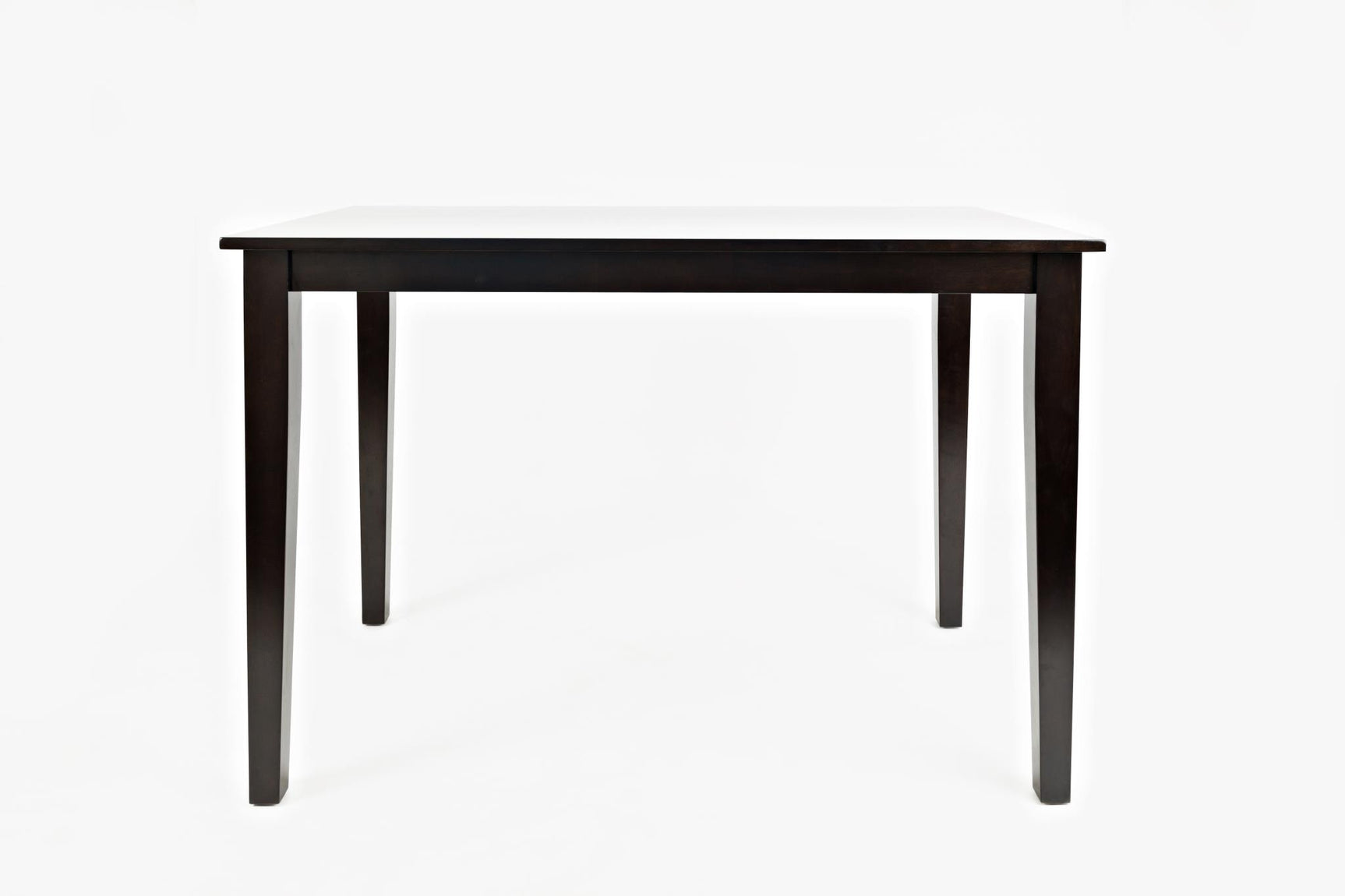 Simplicity Espresso Counter Table w/ 4 X-Back Stools - Ornate Home