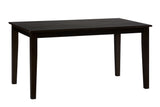 Simplicity Espresso Rect. Dining Table - Ornate Home