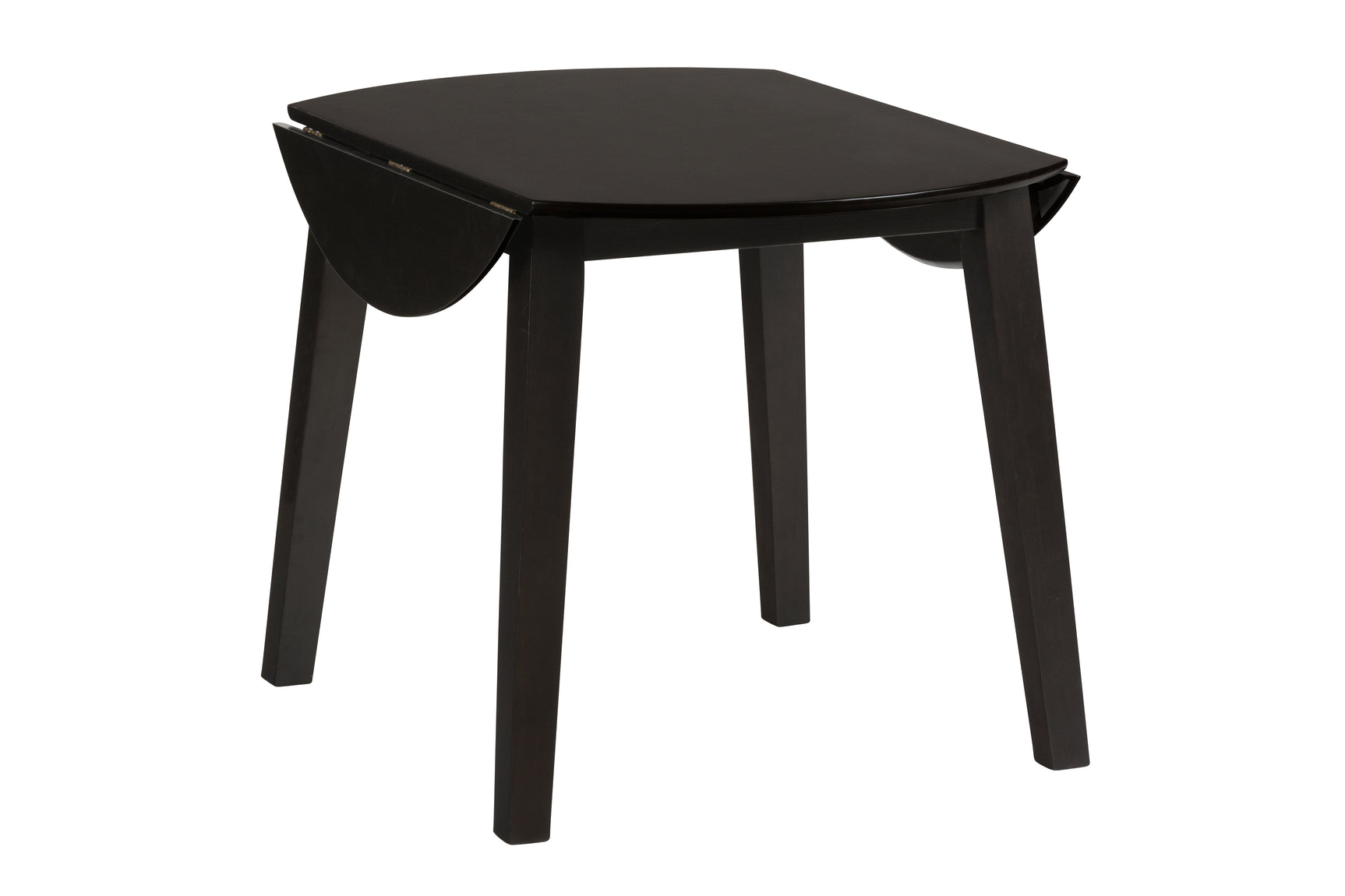 Simplicity Espresso Round Dropleaf Table - Ornate Home