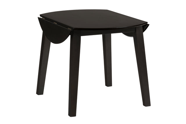 Simplicity Espresso Round Dropleaf Table - Ornate Home
