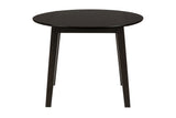 Simplicity Espresso Round Dropleaf Table - Ornate Home