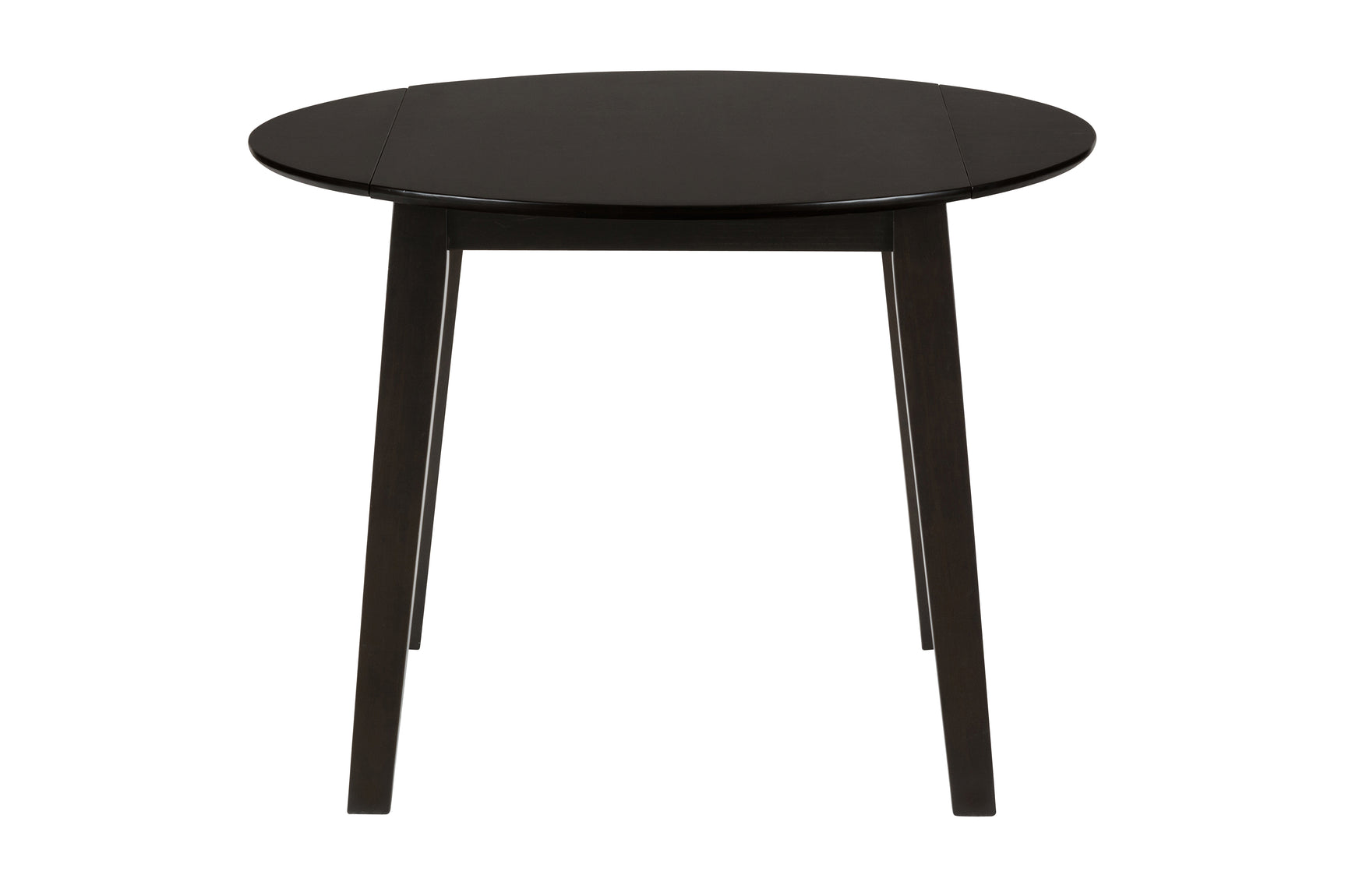 Simplicity Espresso Round Dropleaf Table - Ornate Home