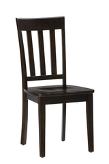 Simplicity Espresso Slatback Chair (Set of 2) - Ornate Home