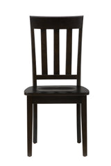 Simplicity Espresso Slatback Chair (Set of 2) - Ornate Home