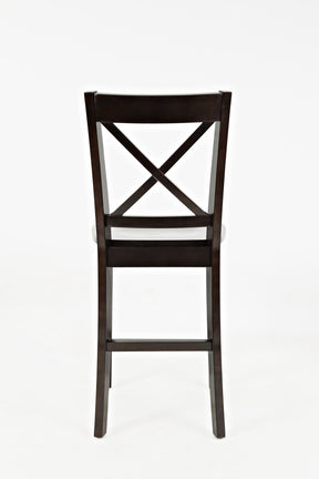 Simplicity Espresso X Back Stool (Set of 2) - Ornate Home