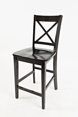 Simplicity Espresso X Back Stool (Set of 2) - Ornate Home