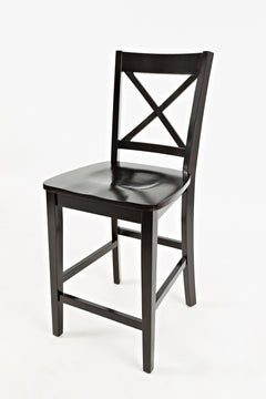 Simplicity Espresso X Back Stool (Set of 2) - Ornate Home