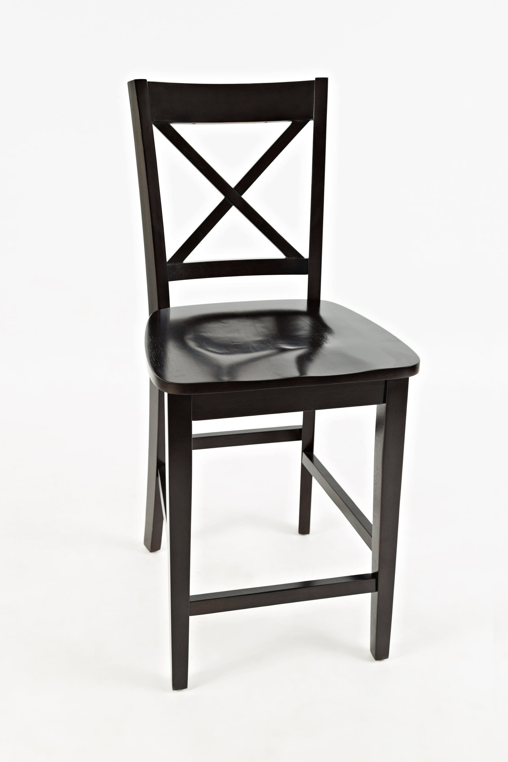 Simplicity Espresso X Back Stool (Set of 2) - Ornate Home