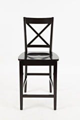 Simplicity Espresso X Back Stool (Set of 2) - Ornate Home