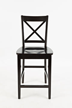 Simplicity Espresso X Back Stool (Set of 2) - Ornate Home