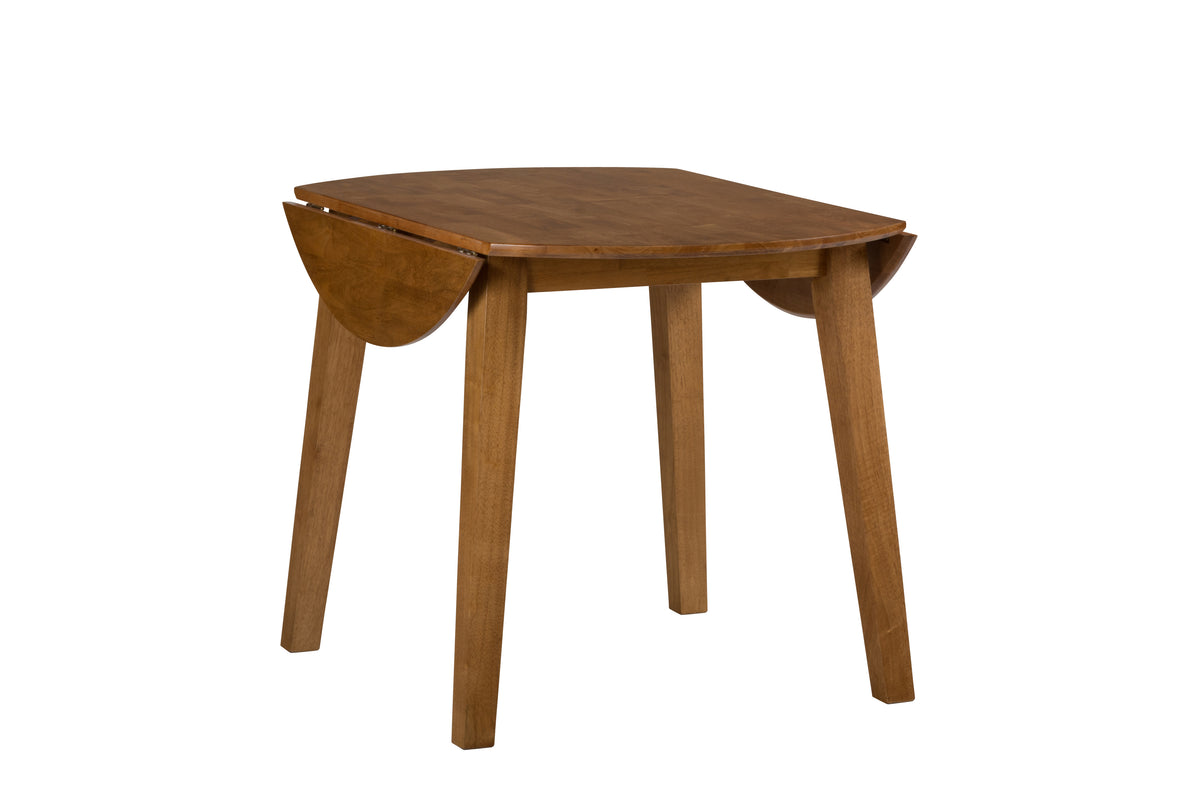 Simplicity Honey Drop Leaf Table w/ 4 Slatback Chairs - Ornate Home