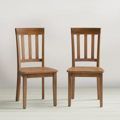 Simplicity Honey Rect. Dining Table w/ 4 Slatback Chairs, Bench - Ornate Home