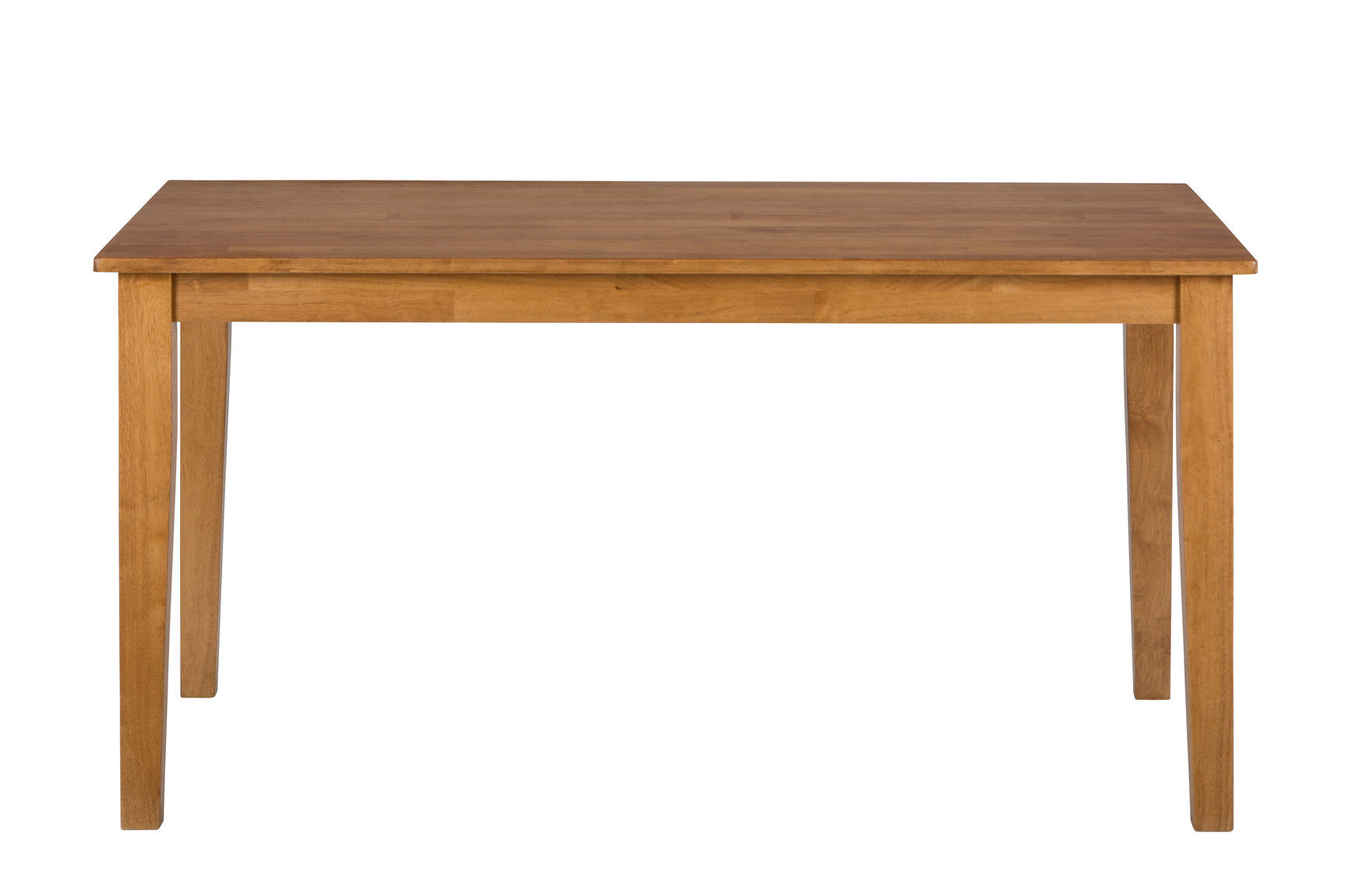 Simplicity Honey Rect. Dining Table w/ 6 X-Back Chairs - Ornate Home