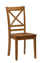 Simplicity Honey X Back Chair (Set of 2) - Ornate Home