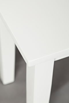 Simplicity Paperwhite Rect. Dining Dining Table w/ 4 X-Back Chairs, Bench - Ornate Home