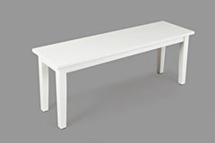 Simplicity Paperwhite Rect. Dining Dining Table w/ 4 X-Back Chairs, Bench - Ornate Home