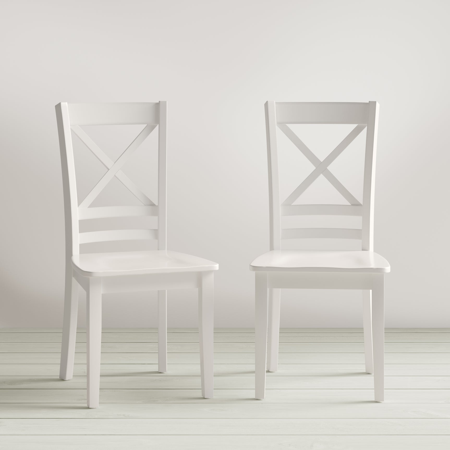 Simplicity Paperwhite X Back Chair (Set of 2) - Ornate Home