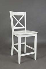 Simplicity Paperwhite X Back Stool (Set of 2) - Ornate Home