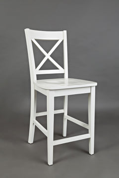 Simplicity Paperwhite X Back Stool (Set of 2) - Ornate Home