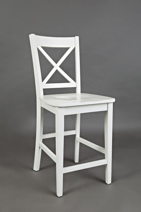 Simplicity Paperwhite X Back Stool (Set of 2) - Ornate Home