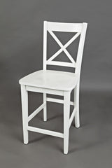 Simplicity Paperwhite X Back Stool (Set of 2) - Ornate Home
