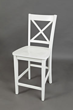 Simplicity Paperwhite X Back Stool (Set of 2) - Ornate Home