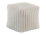 Simpsonville Off-White Pouf - Ornate Home