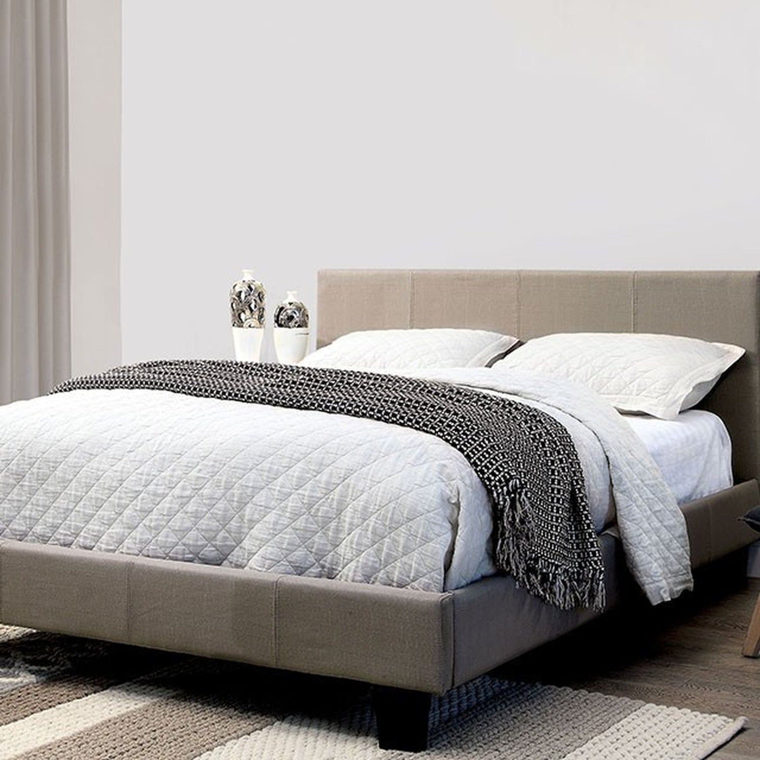 Sims Gray Cal.King Bed - Ornate Home