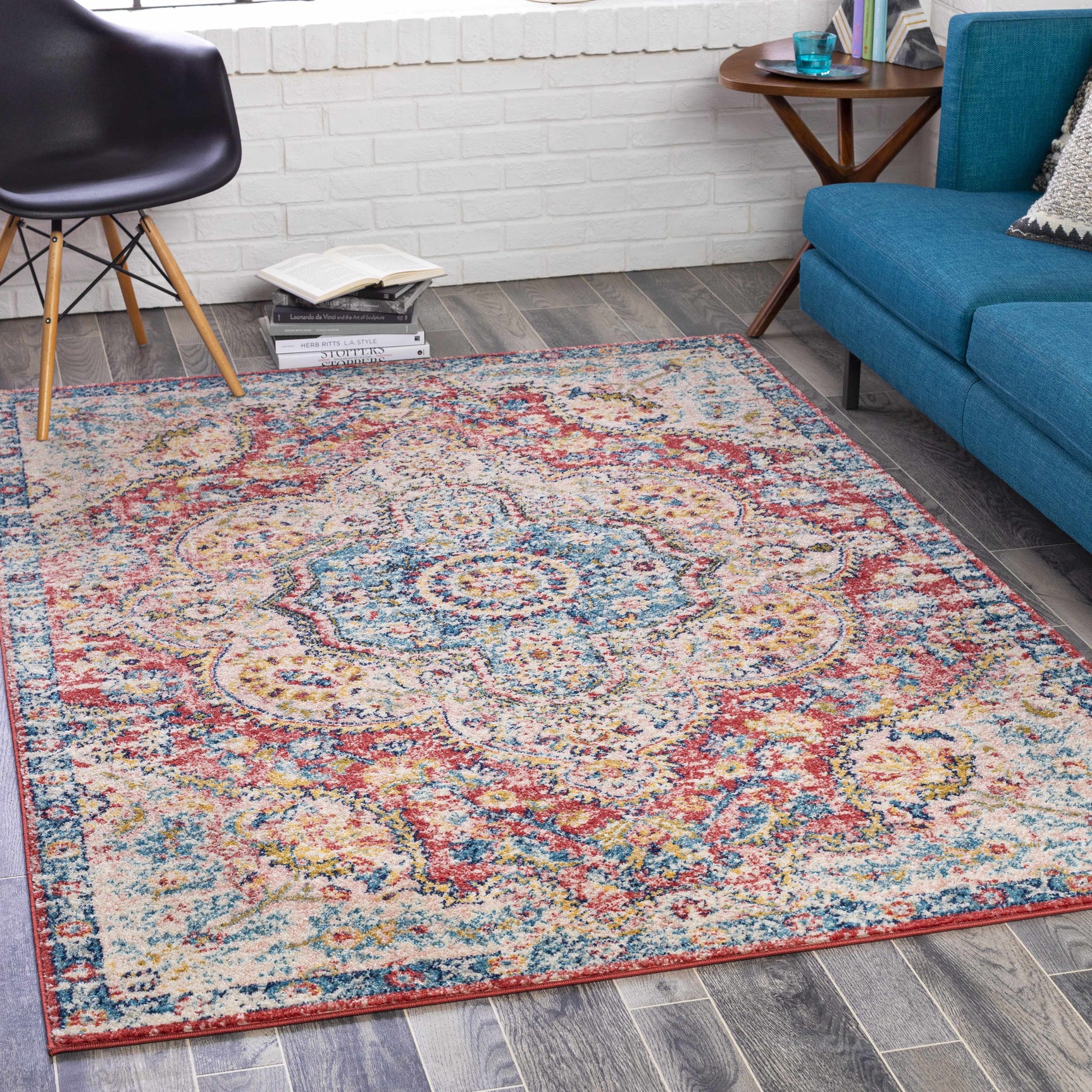 Simsbury Red Area Rug - Ornate Home