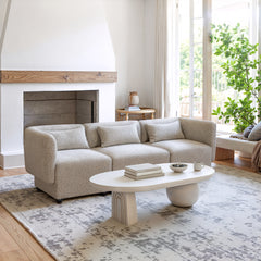 Simu Dune Greige Corner Chair - Ornate Home
