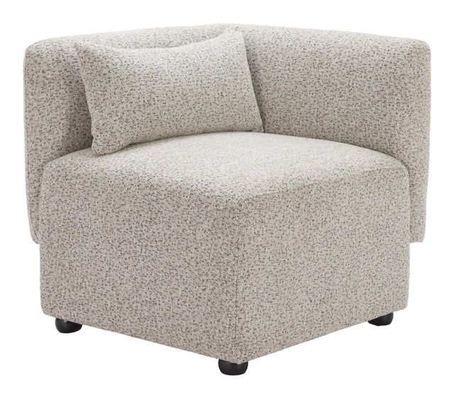 Simu Dune Greige Corner Chair - Ornate Home