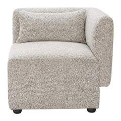 Simu Dune Greige Corner Chair - Ornate Home