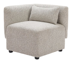 Simu Dune Greige Corner Chair - Ornate Home