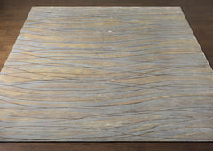 Sinai Light Blue Lined Wool/Viscose Rug - Clearance - Ornate Home