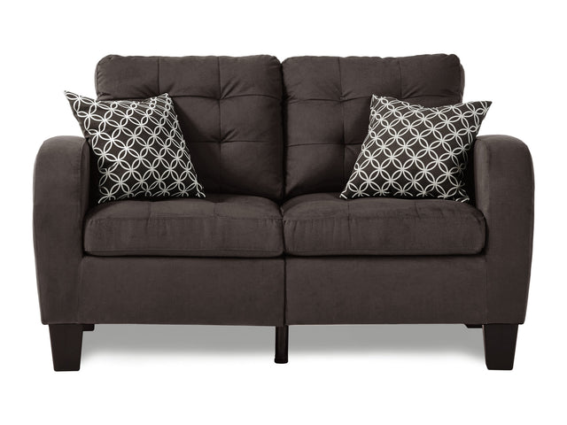 Sinclair Chocolate Loveseat - Ornate Home