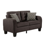 Sinclair Chocolate Loveseat - Ornate Home