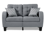 Sinclair Gray Loveseat - Ornate Home