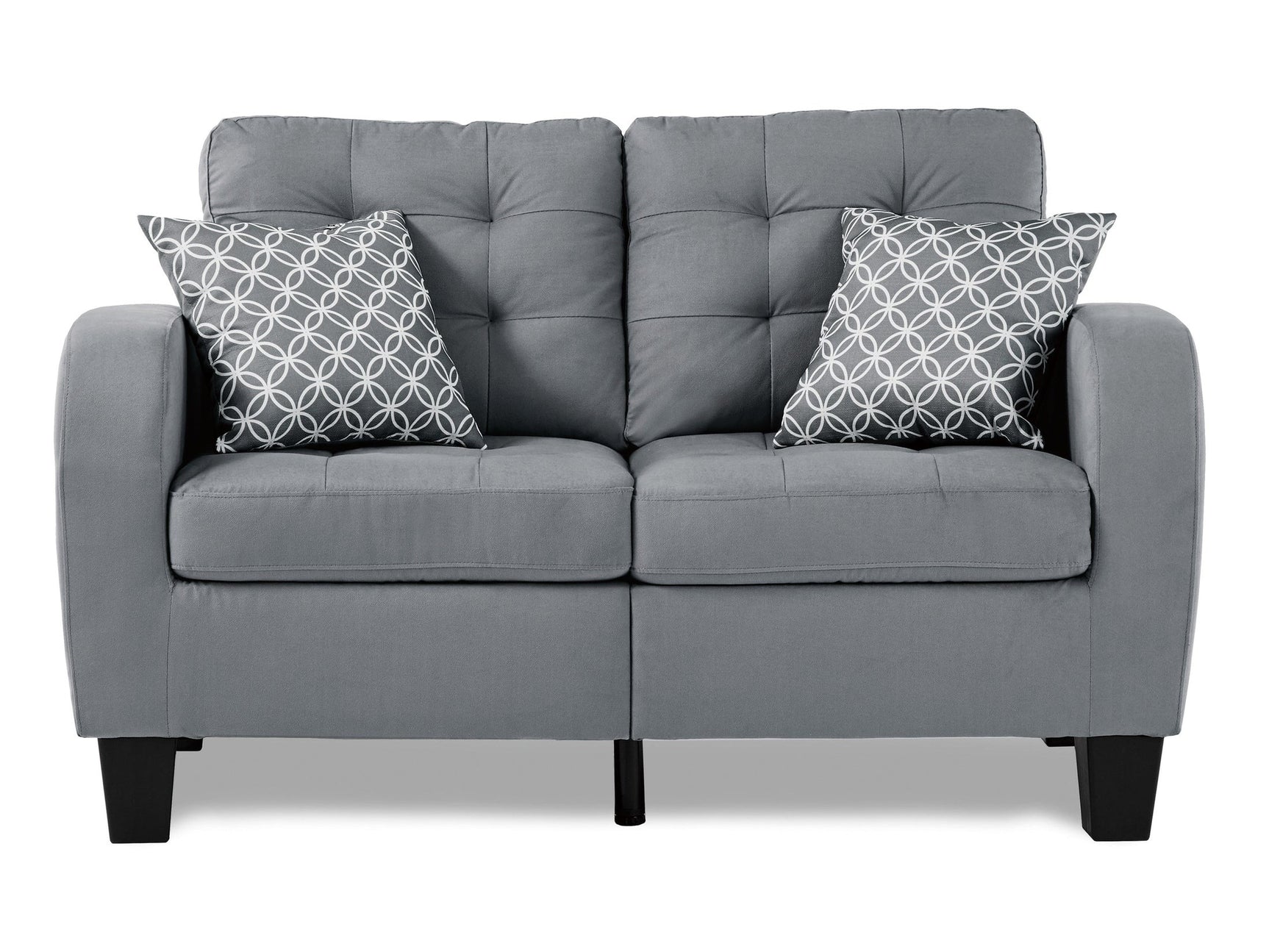 Sinclair Gray Loveseat - Ornate Home