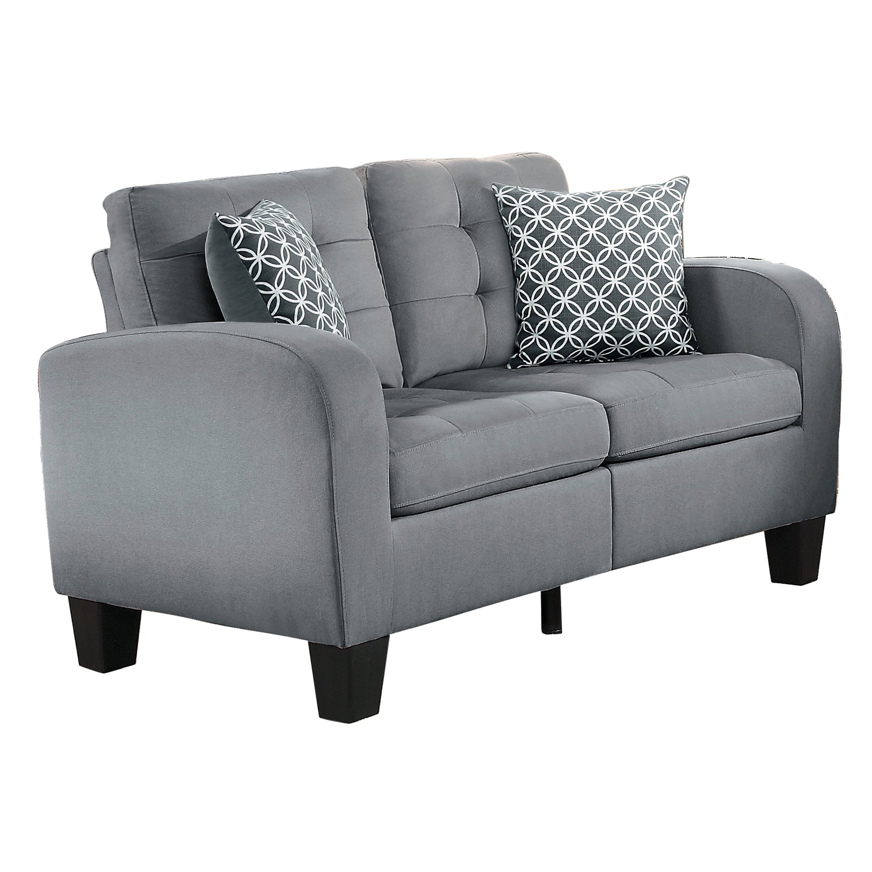 Sinclair Gray Loveseat - Ornate Home
