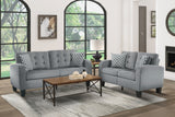 Sinclair Gray Loveseat - Ornate Home