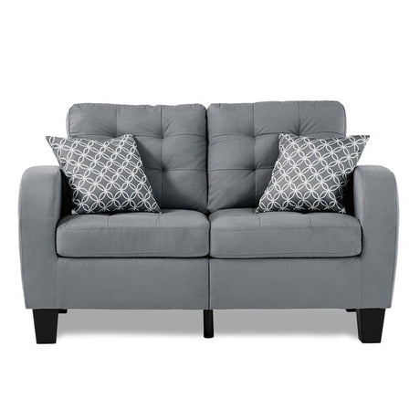 Sinclair Gray Loveseat - Ornate Home