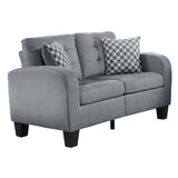 Sinclair Gray Loveseat - Ornate Home