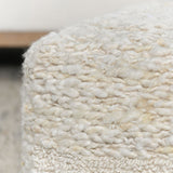 Sinclair Ivory 18x18x14 Pouf - Ornate Home