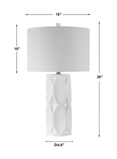 Sinclair White Table Lamp - Ornate Home